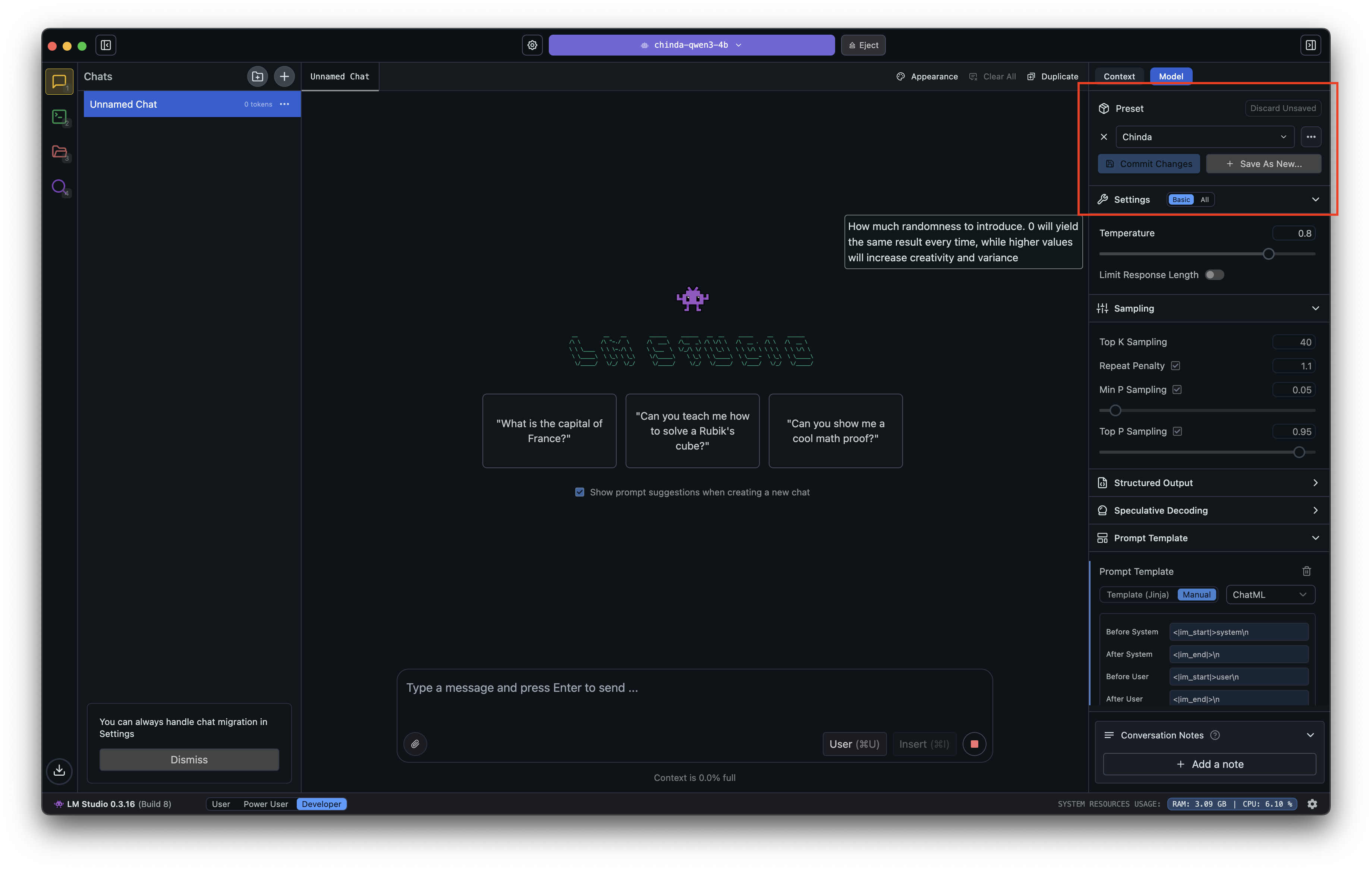 Click Save Preset